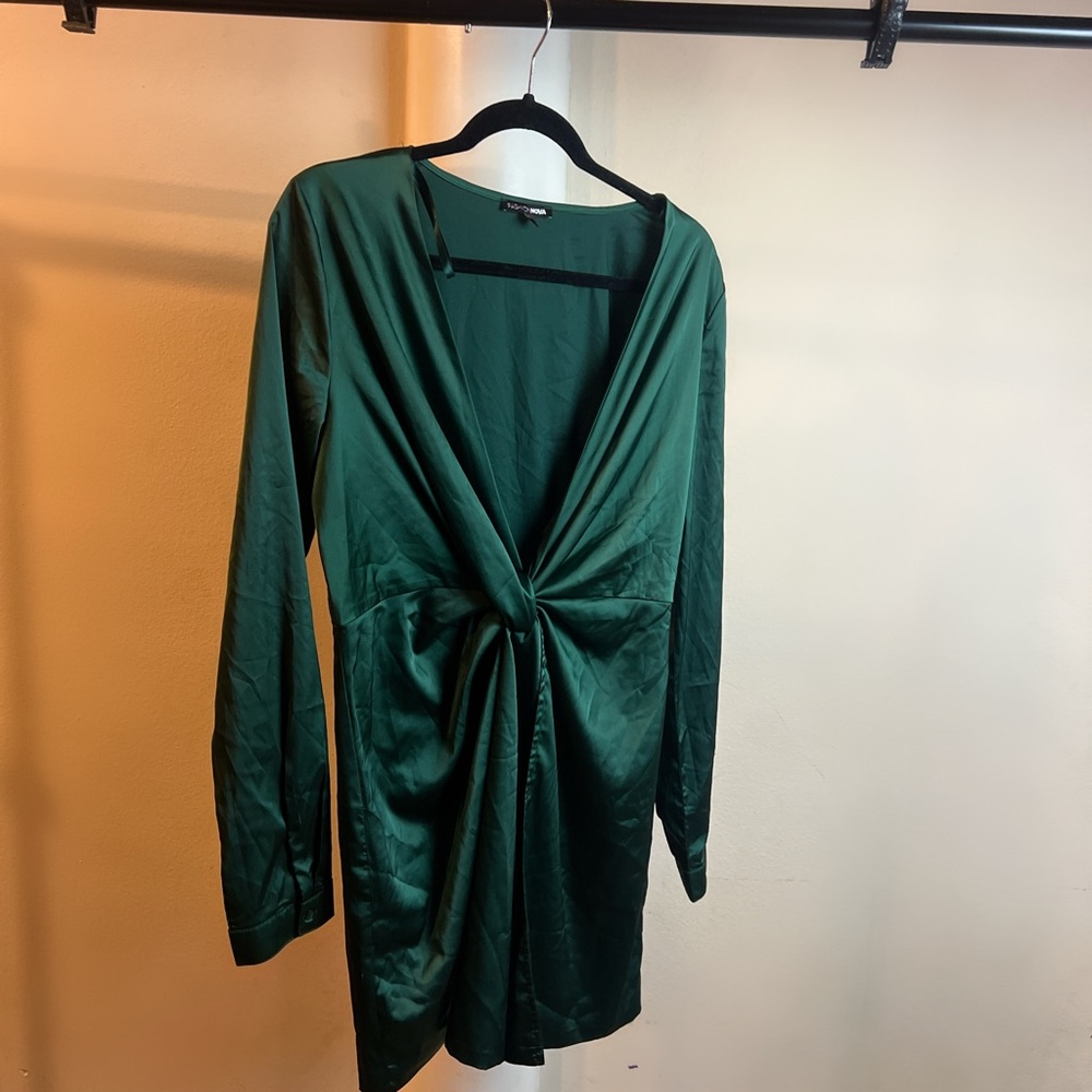 Fashion Nova Green Mini Dress
